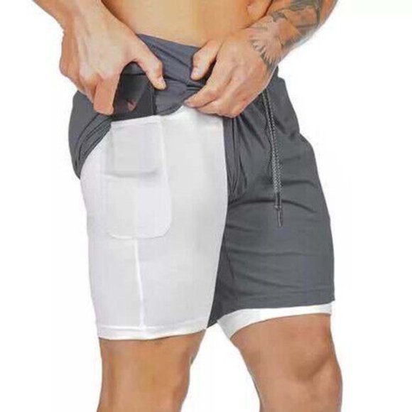 Man's Sports Training Workout Fitness Shorts Gym Pants - Picture 11 of 16